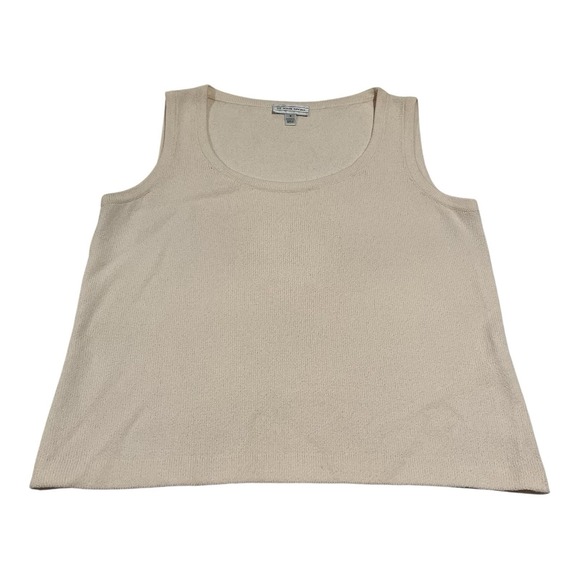 St. John Tops - St. John Sport Santana Knit‎ Beige Color Tank Top Wool/ Rayon Blend Small